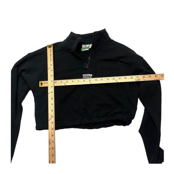 Adidas Size Small Women’s Black Vintage Quarter Zip Super Comfy - Picture 3 of 4
